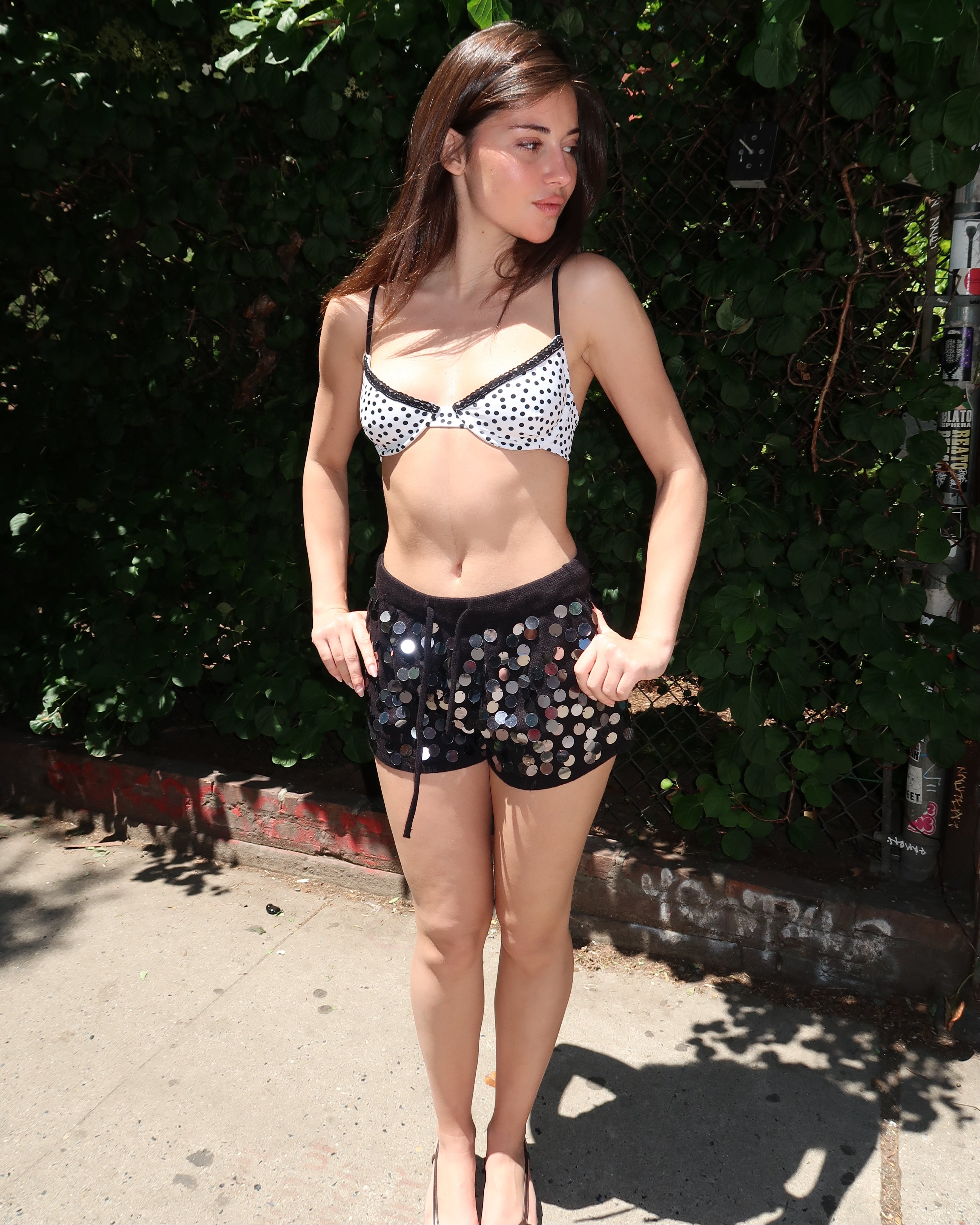 Scorpio Short in Shiny Black