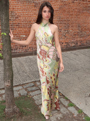 Maura Dress Bianca Abstract Green