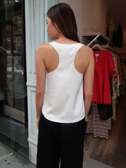 Laila Silky Tank Top in Cream