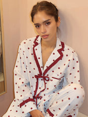 Antonella PJ Set in Polka Dot Blue