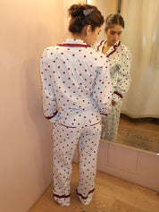 Antonella PJ Set in Polka Dot Blue
