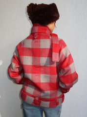 Polly Wool Bomber in Red