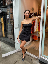 Load image into Gallery viewer, Chance Button Down Mini Dress in Black
