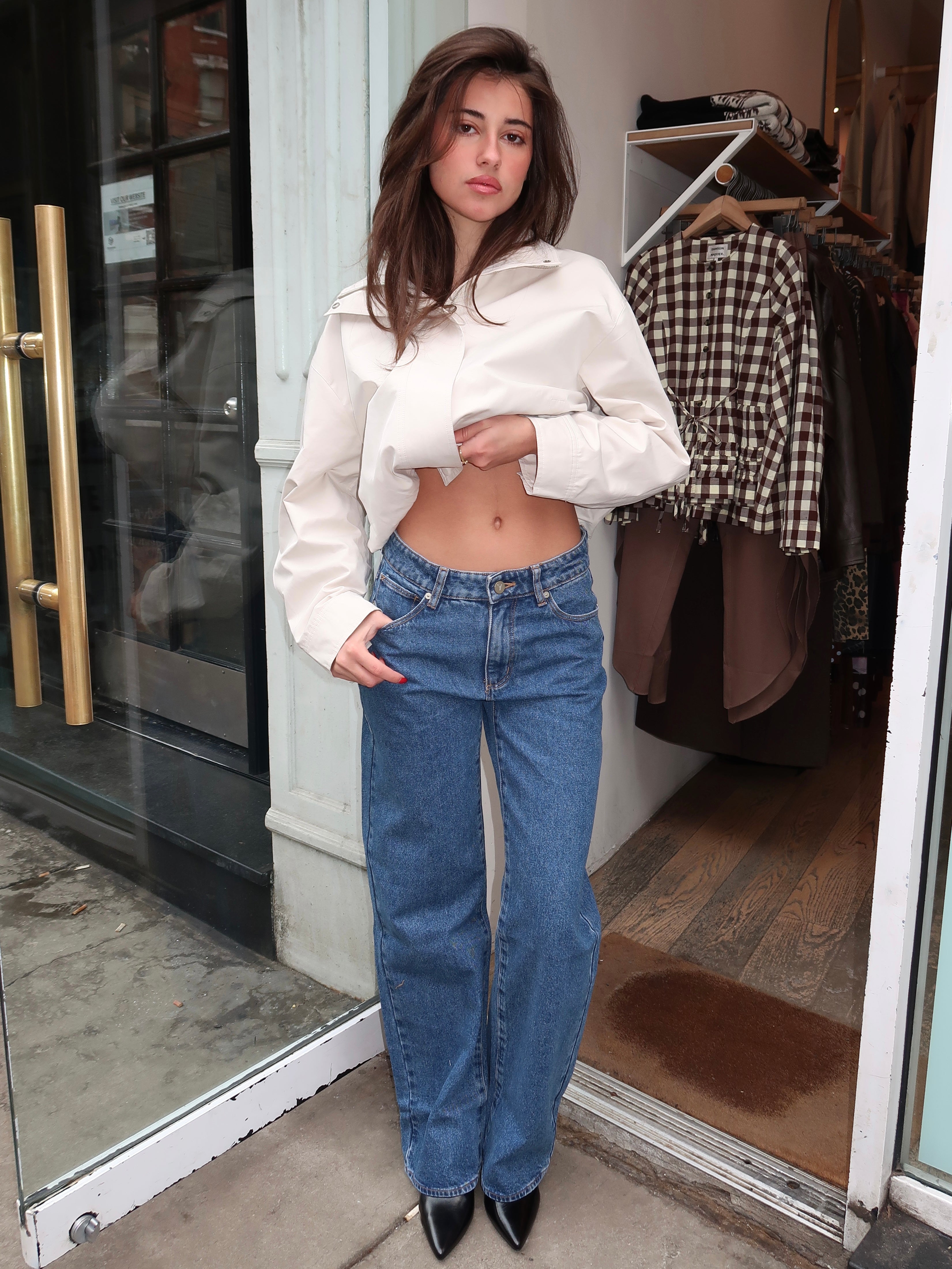 99 Baggy Bella in Mid Blue