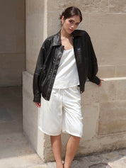 Lincoln Bomber Jacket in Vintage Brown