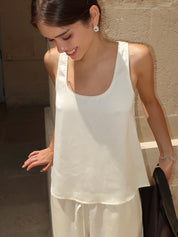 Mikayla Tank Top in Ivory