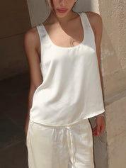 Mikayla Tank Top in Ivory