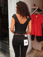 Sabina Top in Black