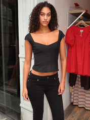 Sabina Top in Black