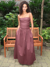 Portlligat Maxi Dress in Port