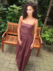Portlligat Maxi Dress in Port