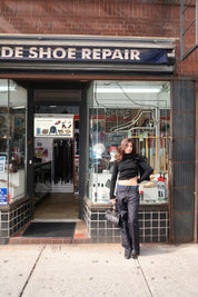 Cedric Trousers in Black/Navy