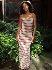 Doris Midi Dress Cila Stripe Butter