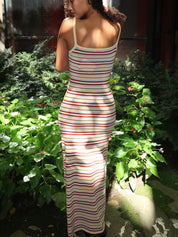 Doris Midi Dress Cila Stripe Butter