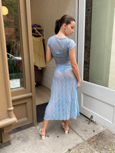 Load image into Gallery viewer, Mariposa Lace Midi Dress in Delicate Blue
