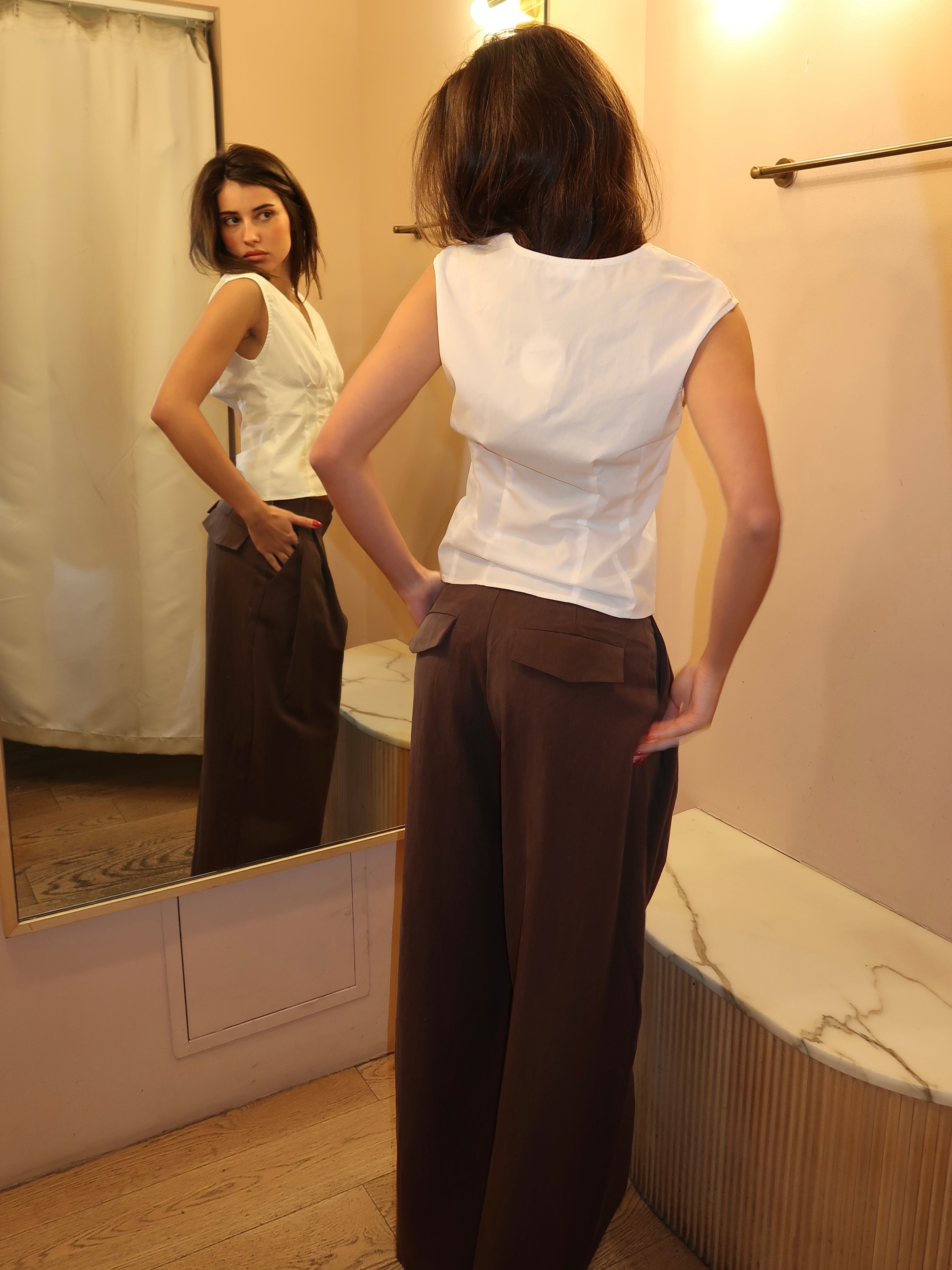 Leena Trousers in Chocolate
