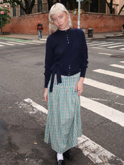 Josie Midi Skirt in Picnic Check Multi