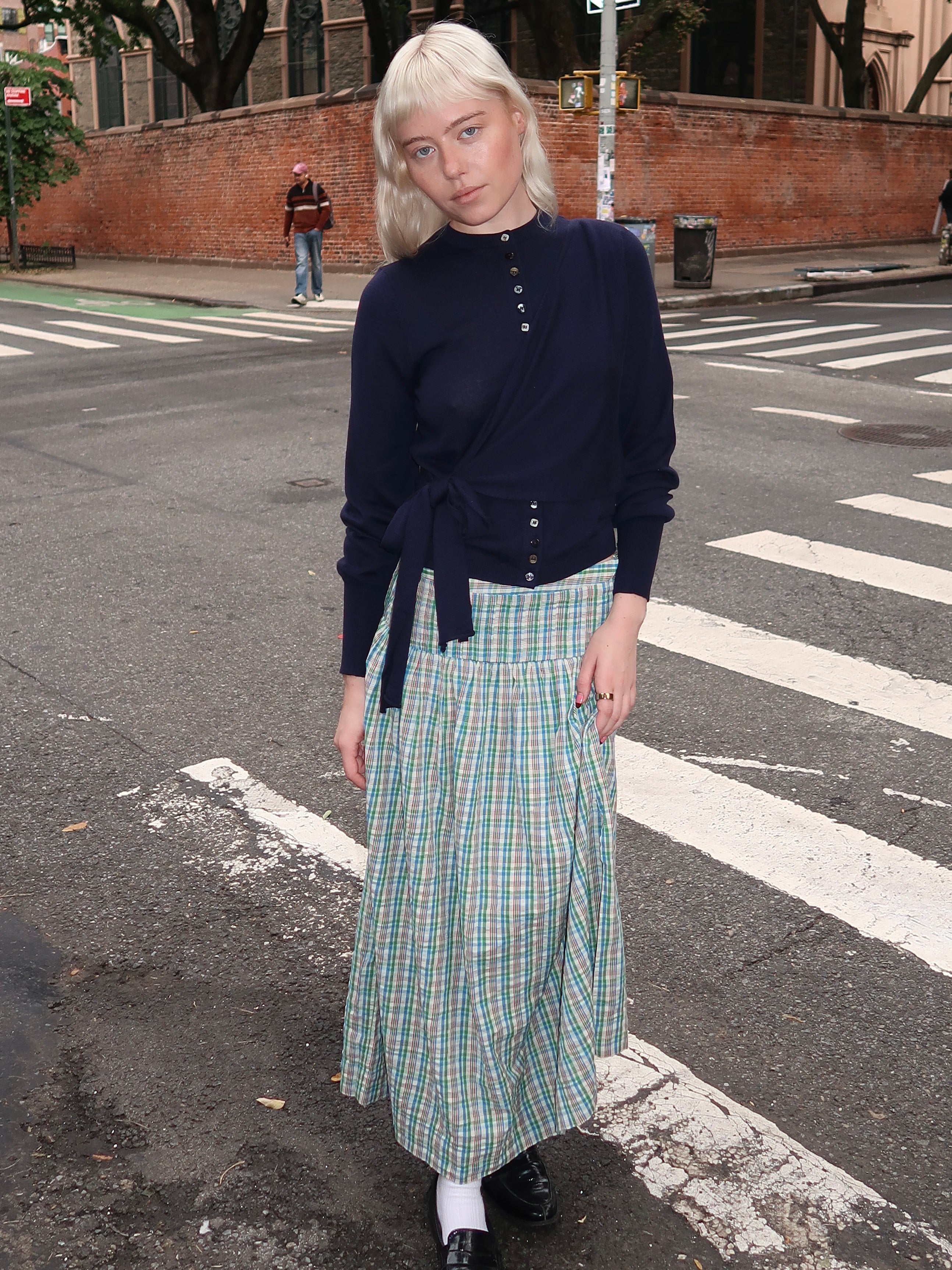 Josie Midi Skirt in Picnic Check Multi