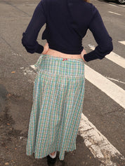 Josie Midi Skirt in Picnic Check Multi