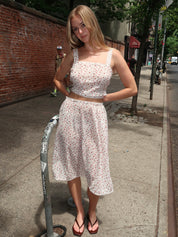 Charlotte Skirt in Watercolour Floral