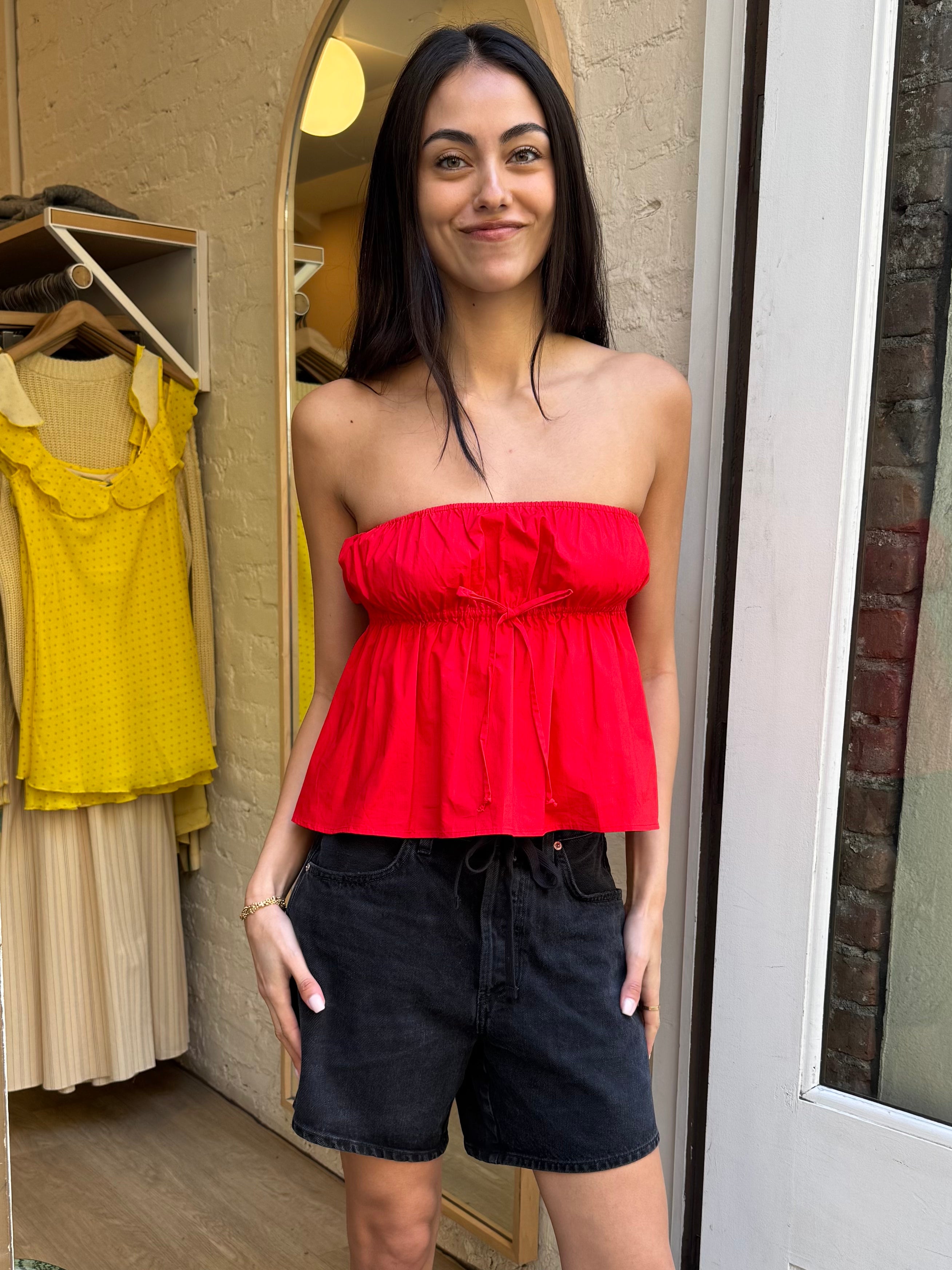 Odessa Tube Top in Red