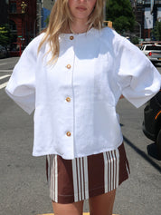 Olivia Blouse in Ivory