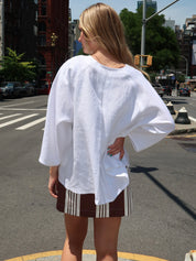 Olivia Blouse in Ivory