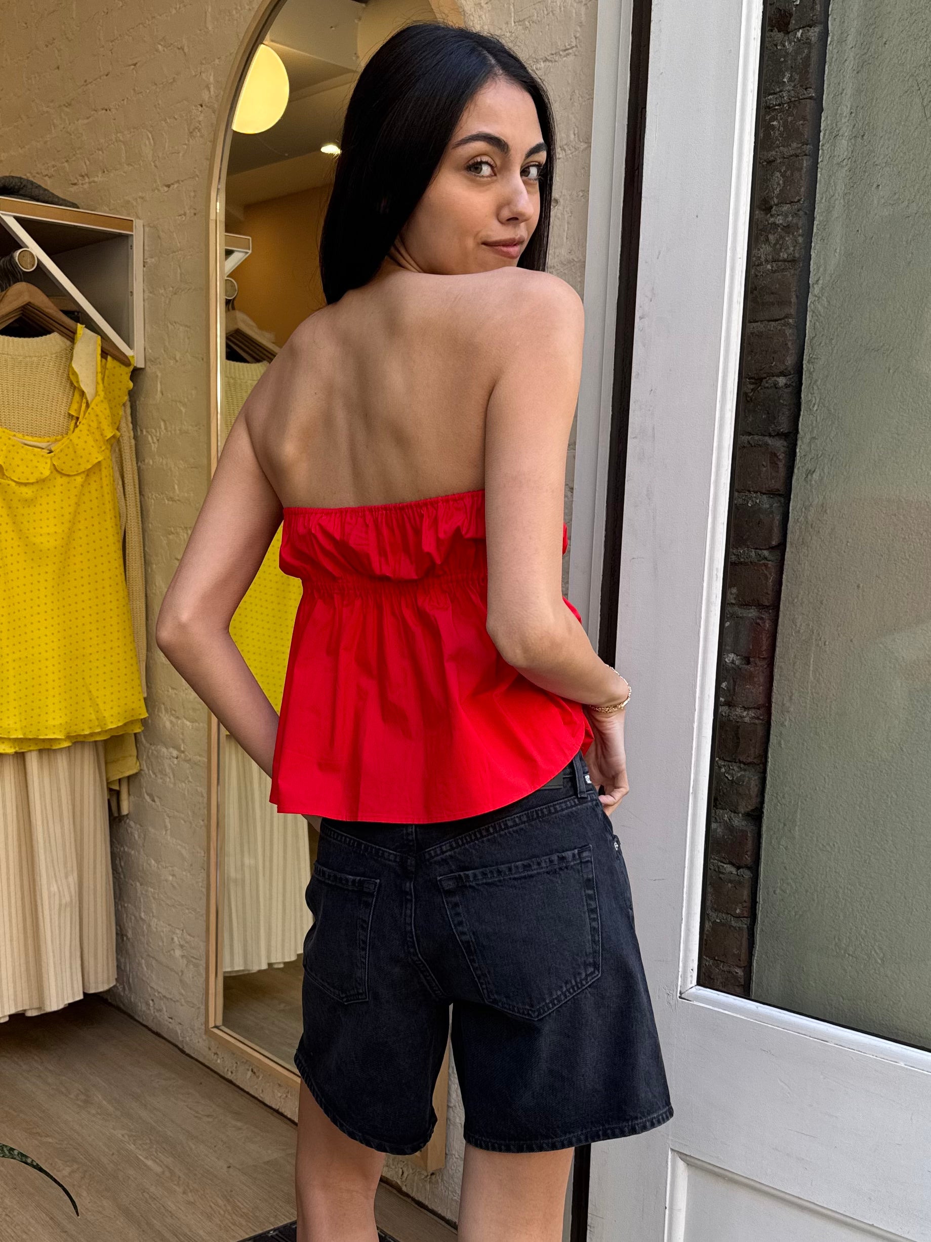 Odessa Tube Top in Red