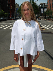 Olivia Blouse in Ivory