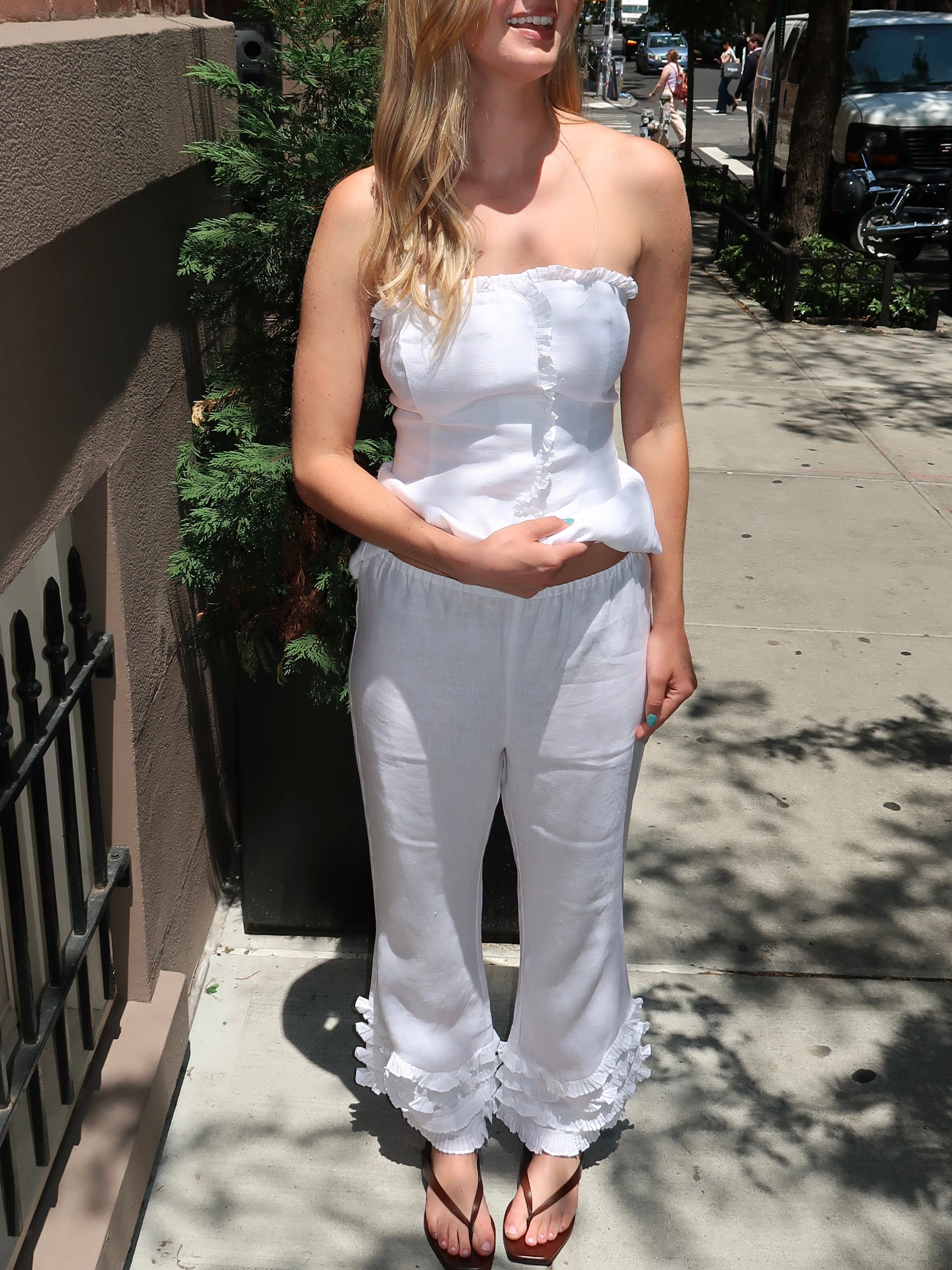 Florence Pant in Ivory