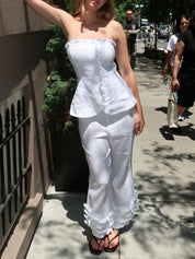 Florence Pant in Ivory
