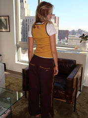 Piper Waffle Jogger in Chocolate