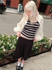 Neves Long Short Trousers in Black