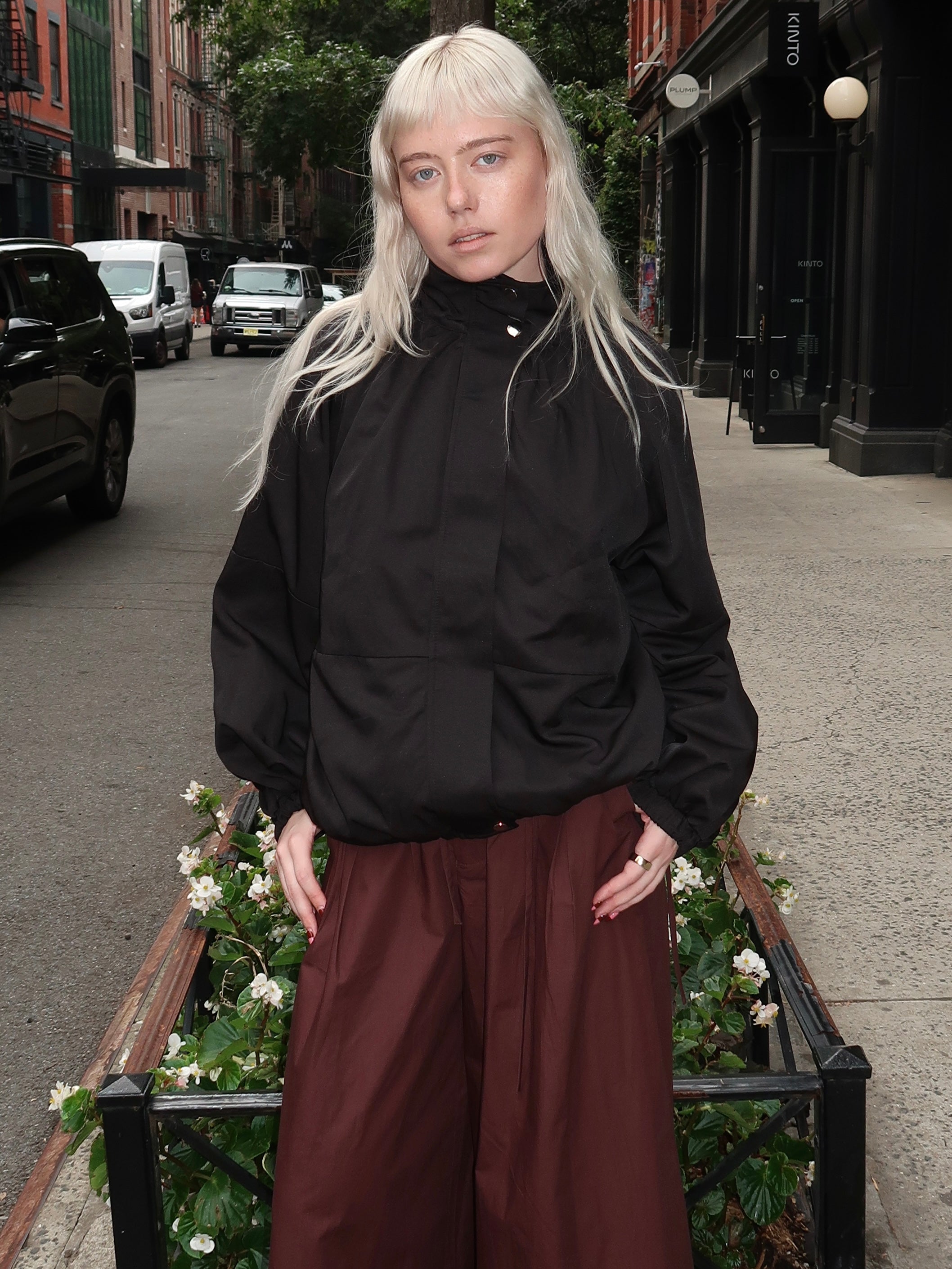 Isaak Bomber Jacket in Black
