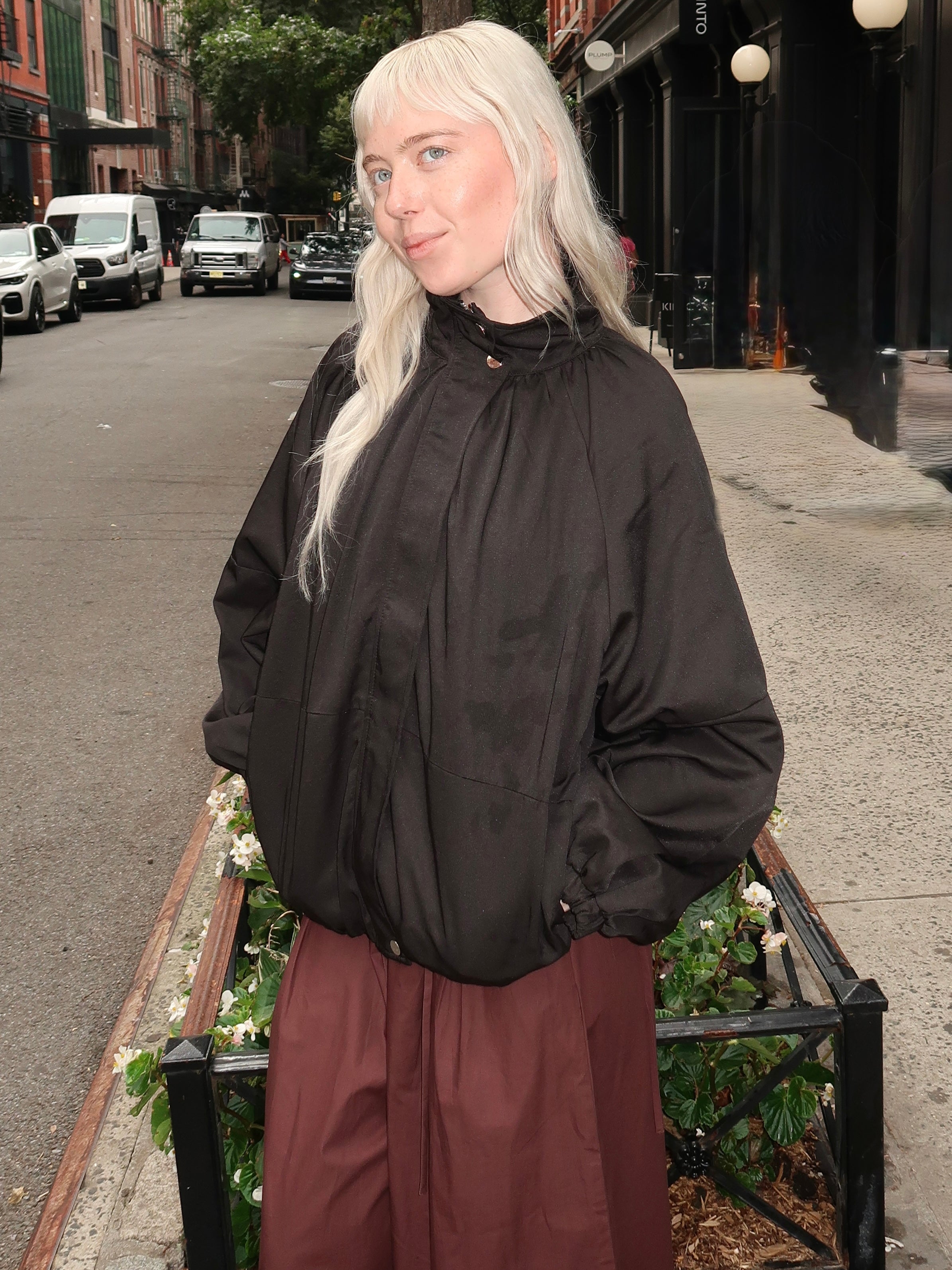 Isaak Bomber Jacket in Black