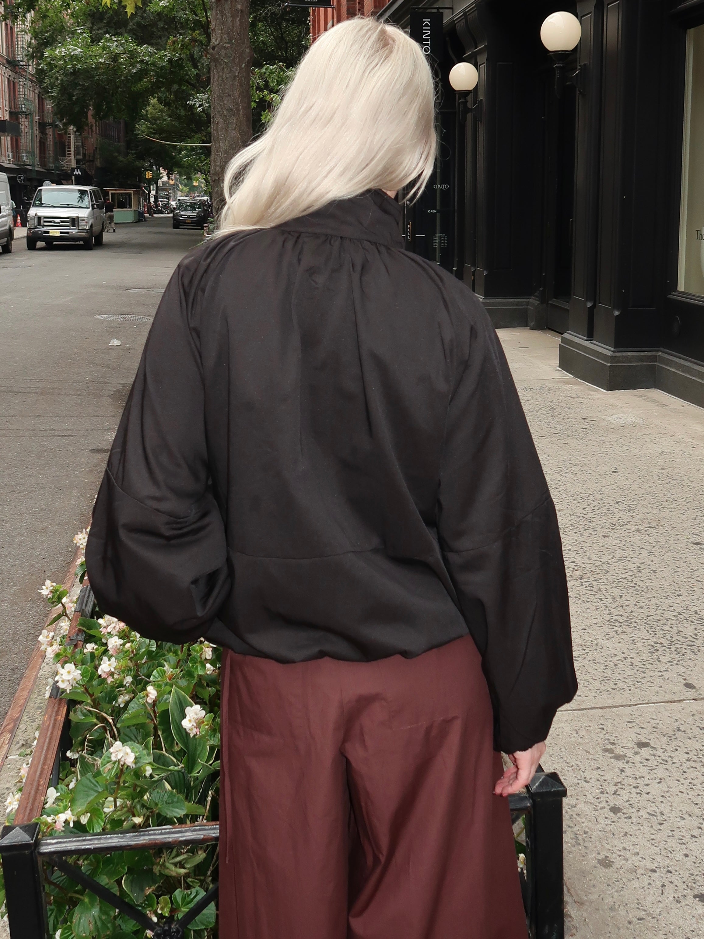 Isaak Bomber Jacket in Black