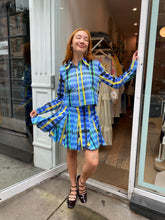 Load image into Gallery viewer, Puebla Skirt in Tartan Charra-Azul
