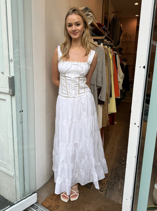 Alana Skirt in White