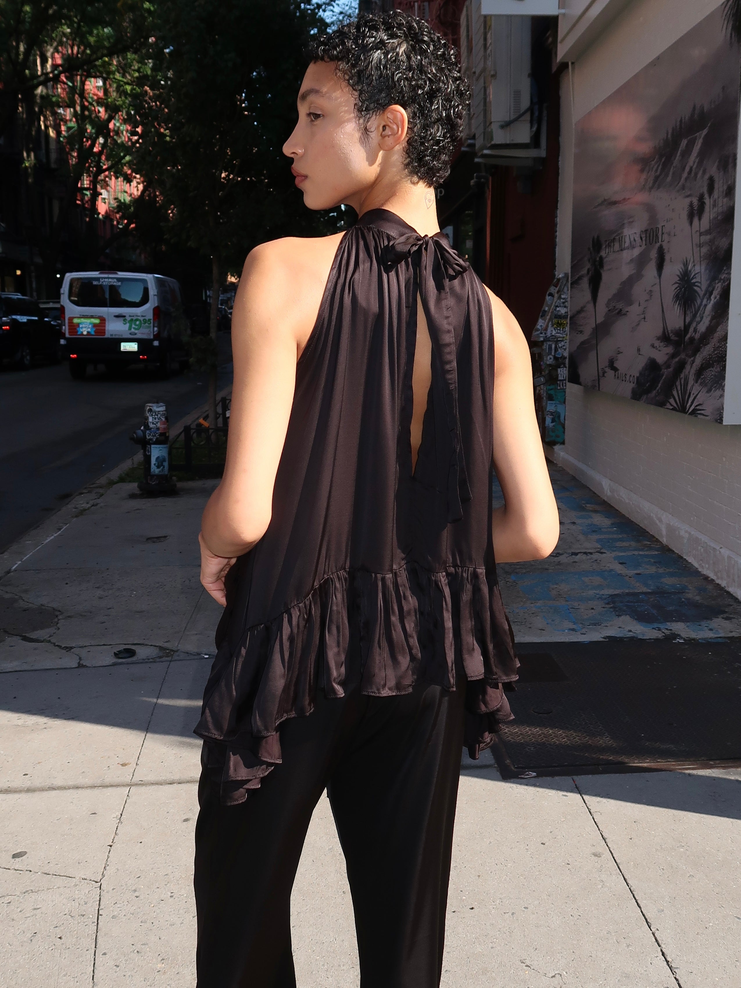 Empress Halter Top in Black