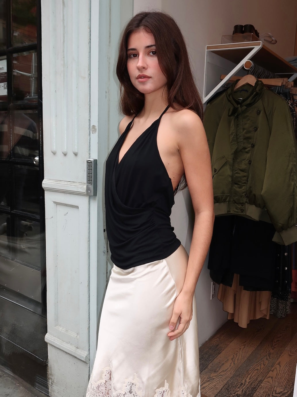 Breanna Halter Top in Black