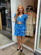 Load image into Gallery viewer, Puebla Skirt in Recuerdos Celeste Print
