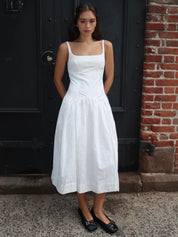 Cricket Dress in White