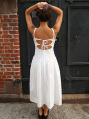 Cricket Dress in White