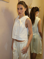 Scarf Neck Blouse