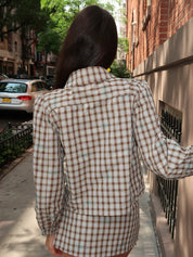 Necco Jacket in Brown Multi