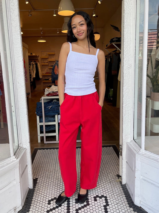 Arc Pants in Crayon Red