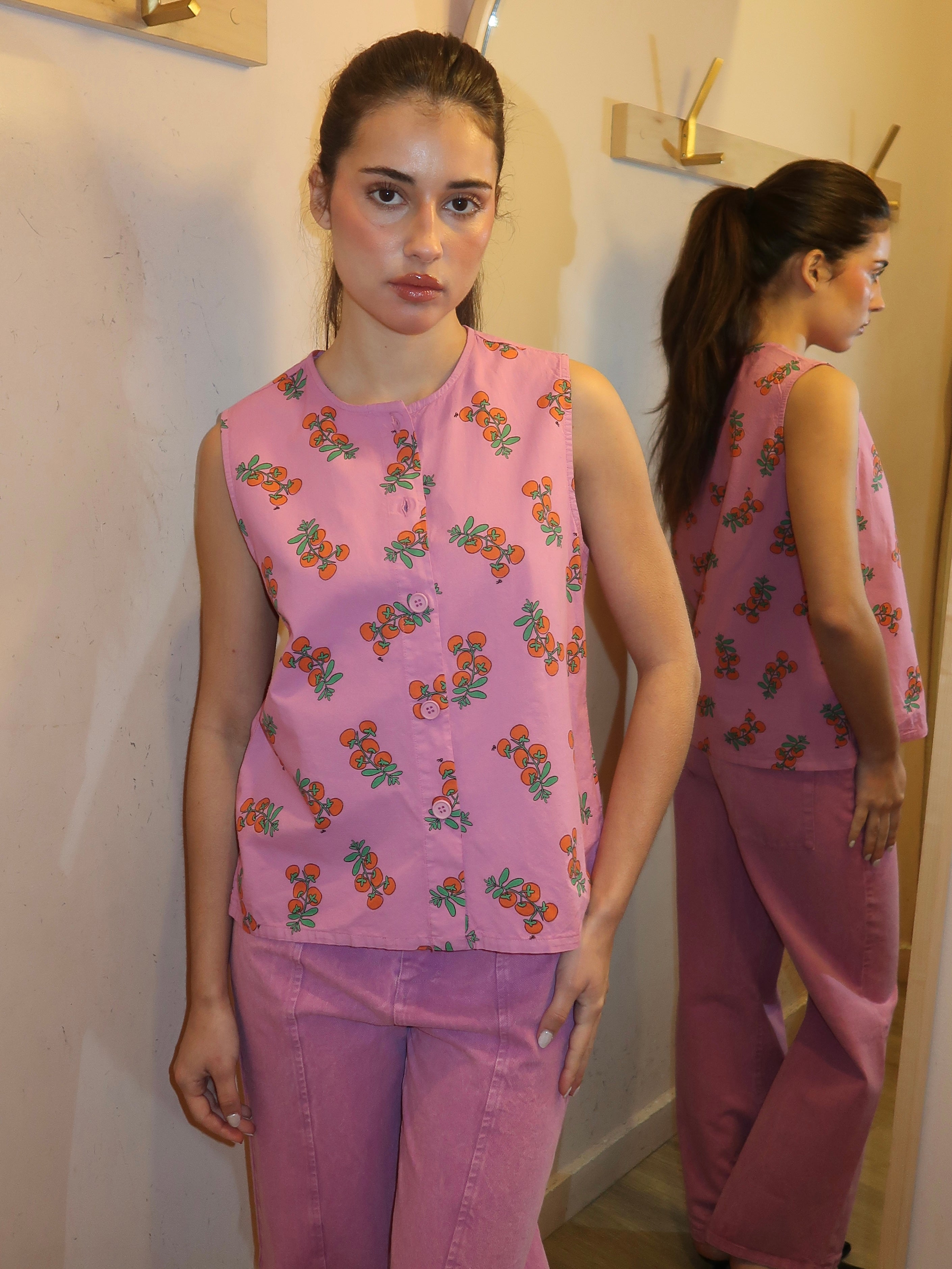 Tomatoes Print Top