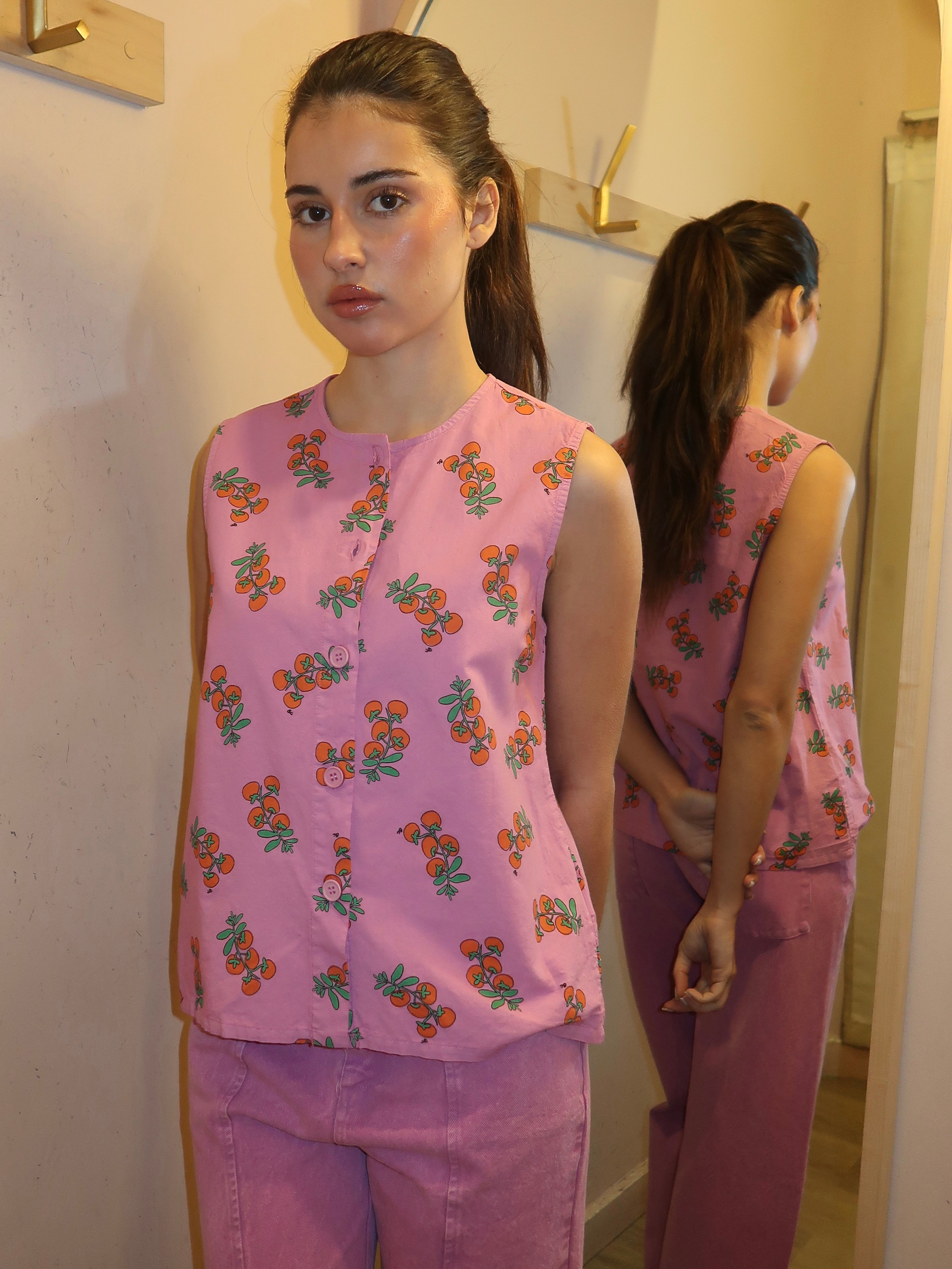 Tomatoes Print Top