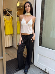 Jenna Silky Pants in Black