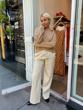 Load image into Gallery viewer, Graham Waffle Knit Sweater in Latte
